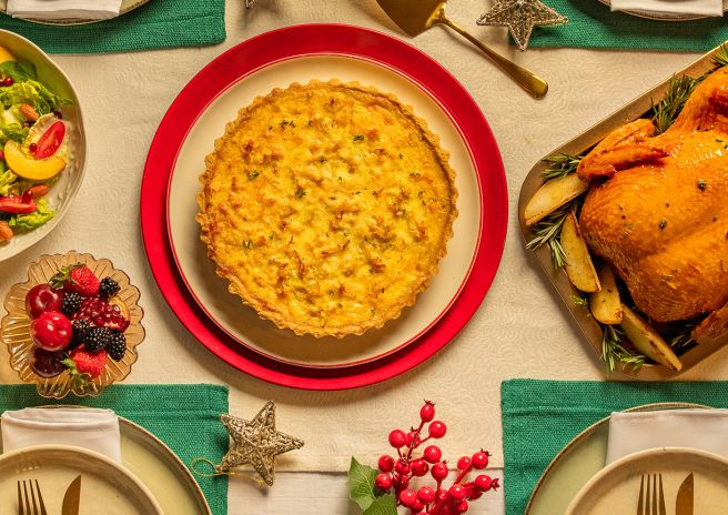 Quiche de Chester® Perdigão Desfiado e Alho-poró