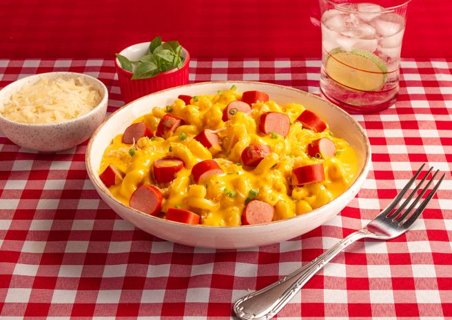 Macarrão com Queijo e Salsicha Perdigão