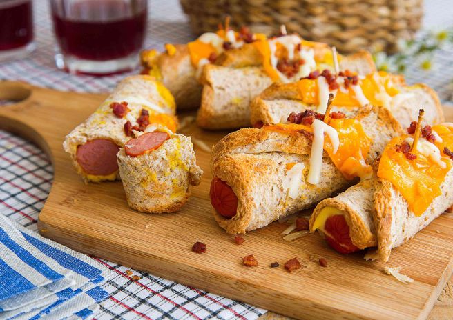 Enroladinho Prático de Salsicha