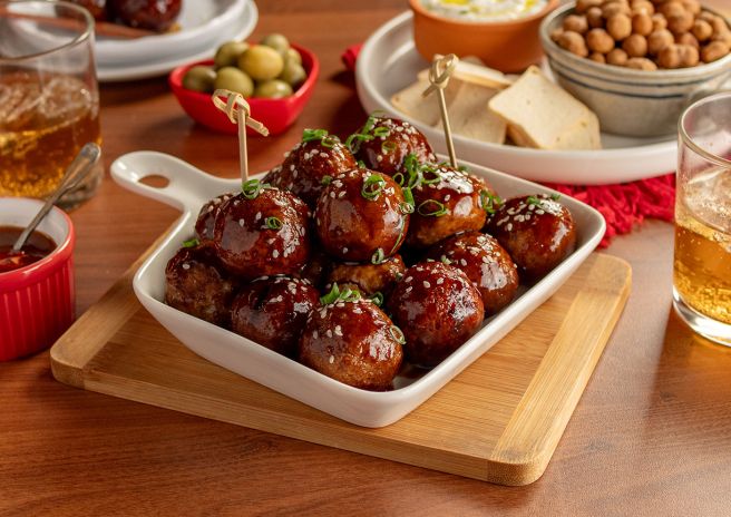 Almôndegas na Air Fryer com Molho Oriental para Petisco