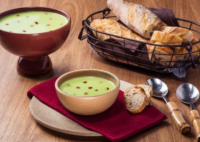 Creme de Ervilha com Linguiça Portuguesa