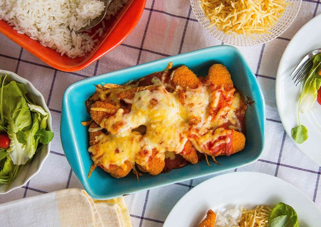 Mini Chicken à Parmegiana para a Família