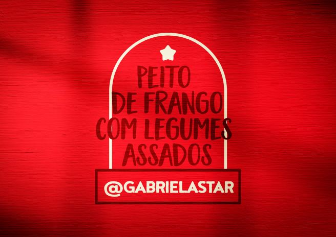 Peito de frango com legumes assados