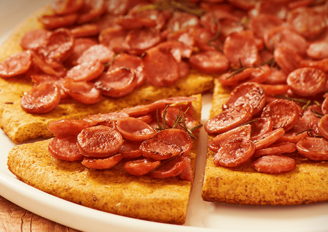 Crostini de Linguiça Calabresa Enroladinha