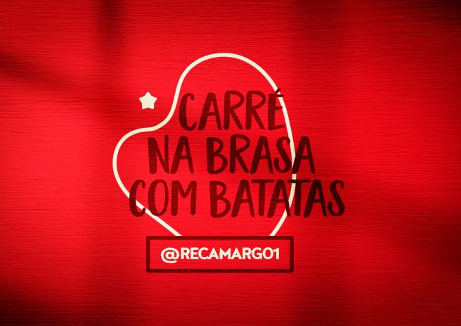 Carré na brasa com batatas