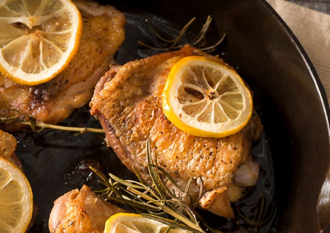 Sobrecoxa Assada ao Limone