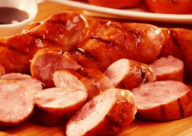 Linguiça Toscana Na Brasa com Shoyu, Cachaça e Mel