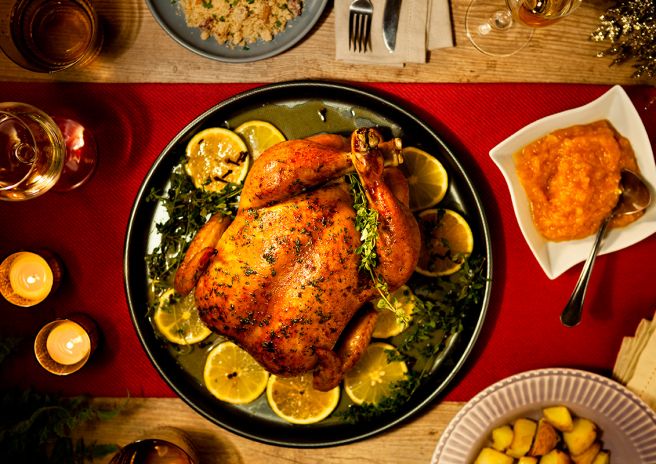 Chester com Geleia de Damasco e Laranja