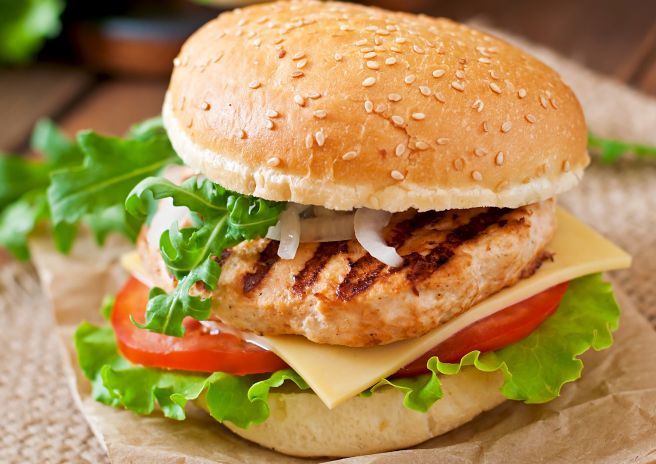 Hamburguer de Frango Grelhado