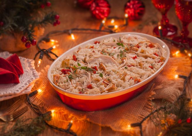 Arroz à Grega com Chester