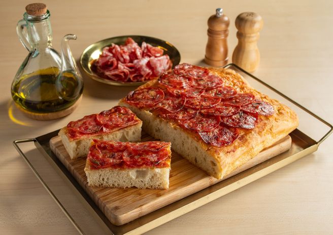 Focaccia com Salame Ouro Perdigão