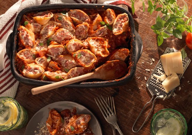 Conchiglione com Mortadela Ouro