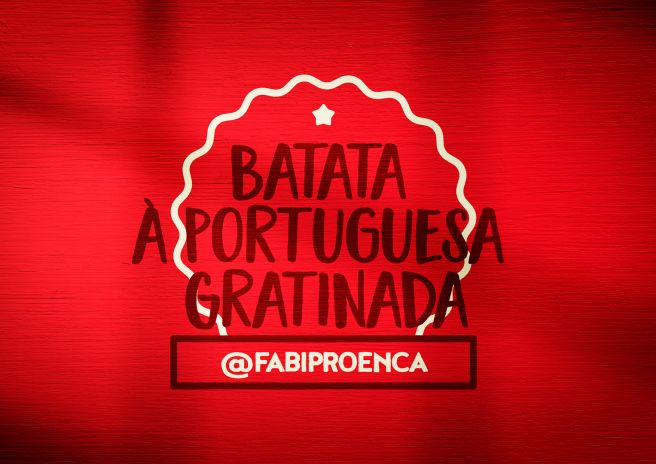 Batata à portuguesa gratinada